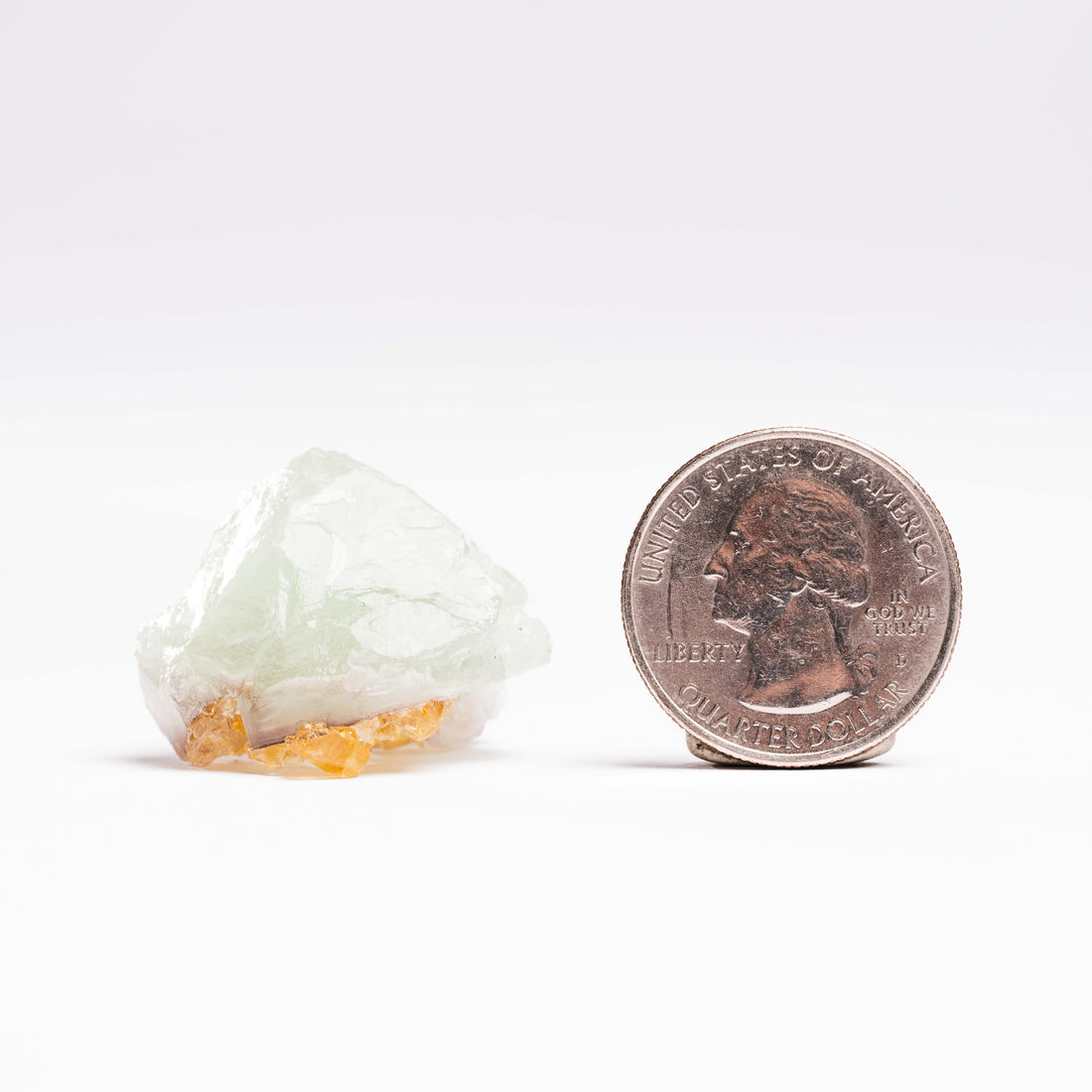 Barite on Green Fluorite