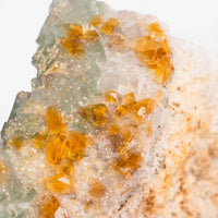 Barite on Green Fluorite
