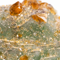 Barite on Green Fluorite