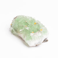 Barite on Green Fluorite