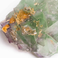 Barite on Green Fluorite