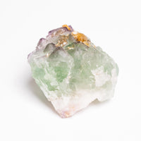 Barite on Green Fluorite