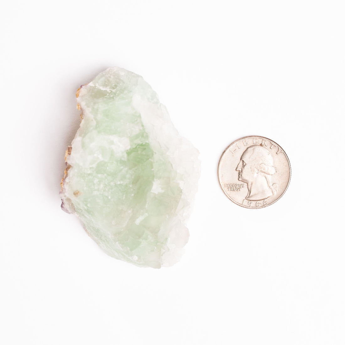 Barite on Green Fluorite