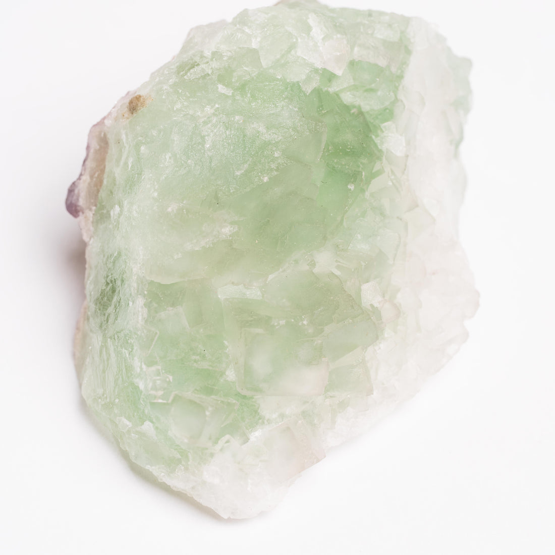 Barite on Green Fluorite