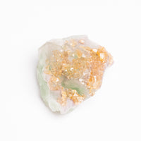 Barite on Green Fluorite