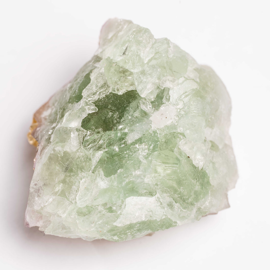 Barite on Green Fluorite