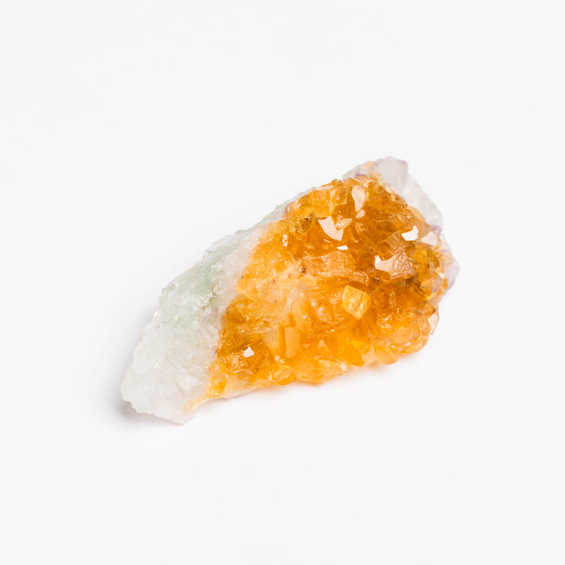 Barite on Green Fluorite