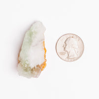 Barite on Green Fluorite