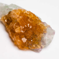 Barite on Green Fluorite