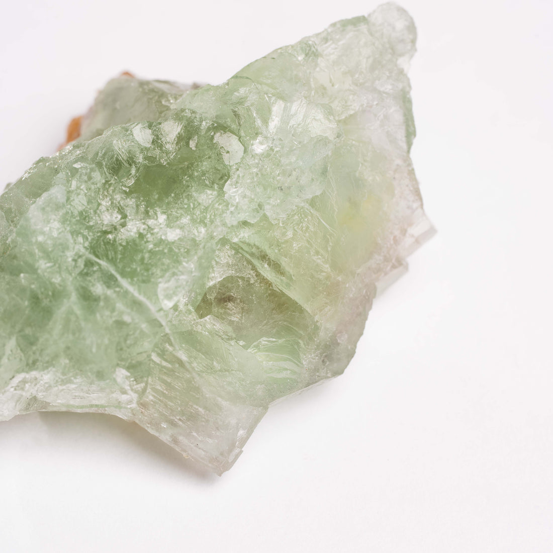 Barite on Green Fluorite