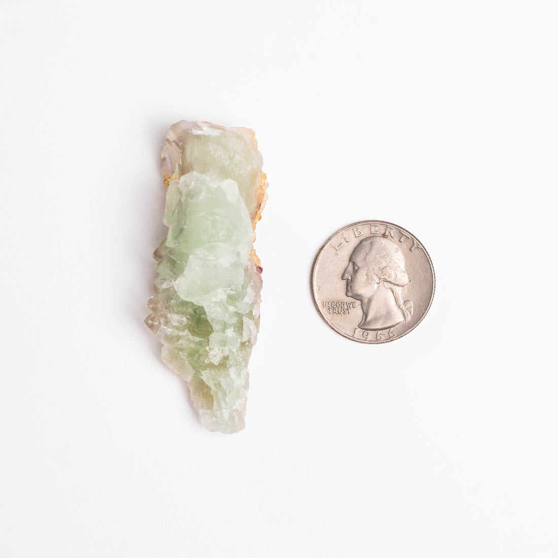 Barite on Green Fluorite