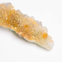 Barite on Green Fluorite