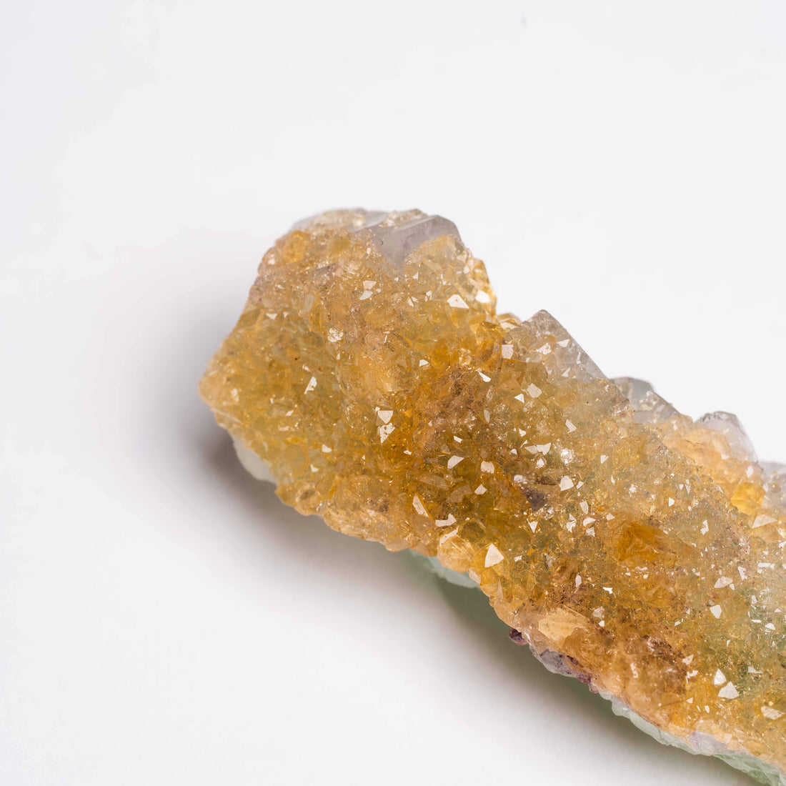 Barite on Green Fluorite