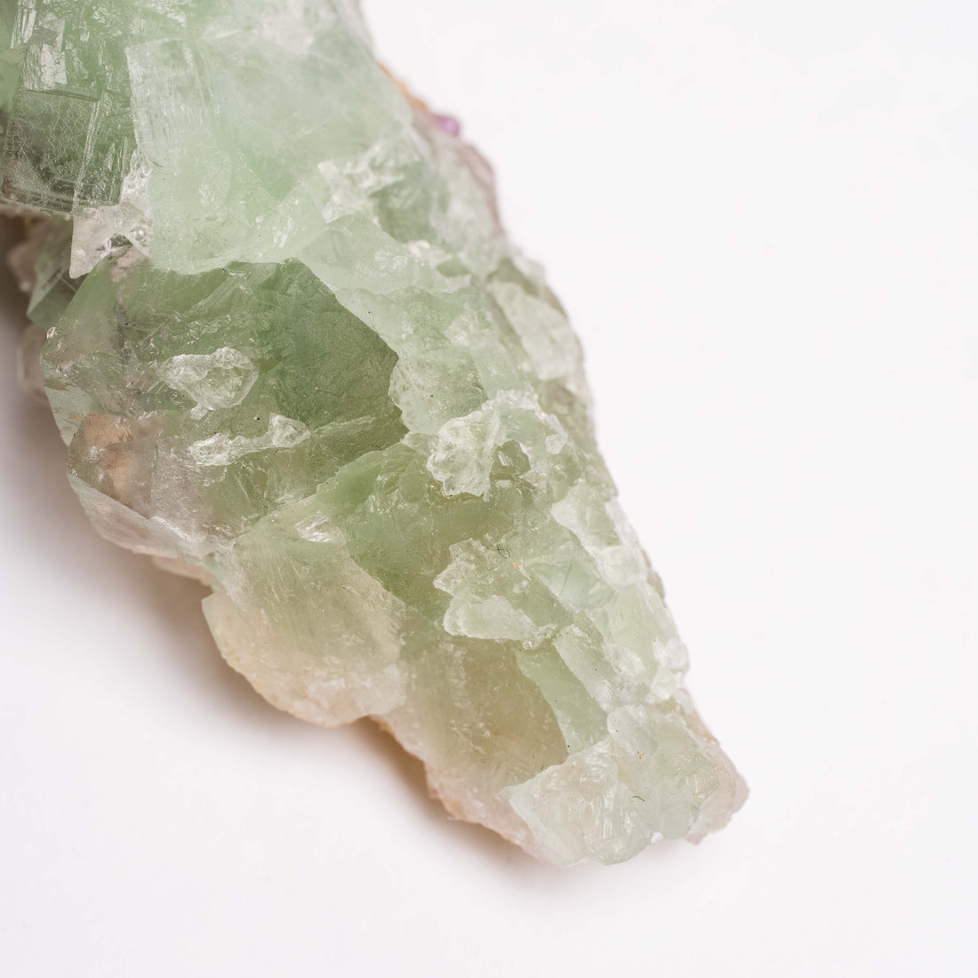 Barite on Green Fluorite