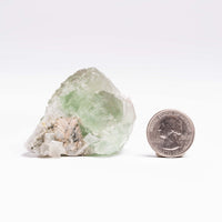 Barite on Green Fluorite