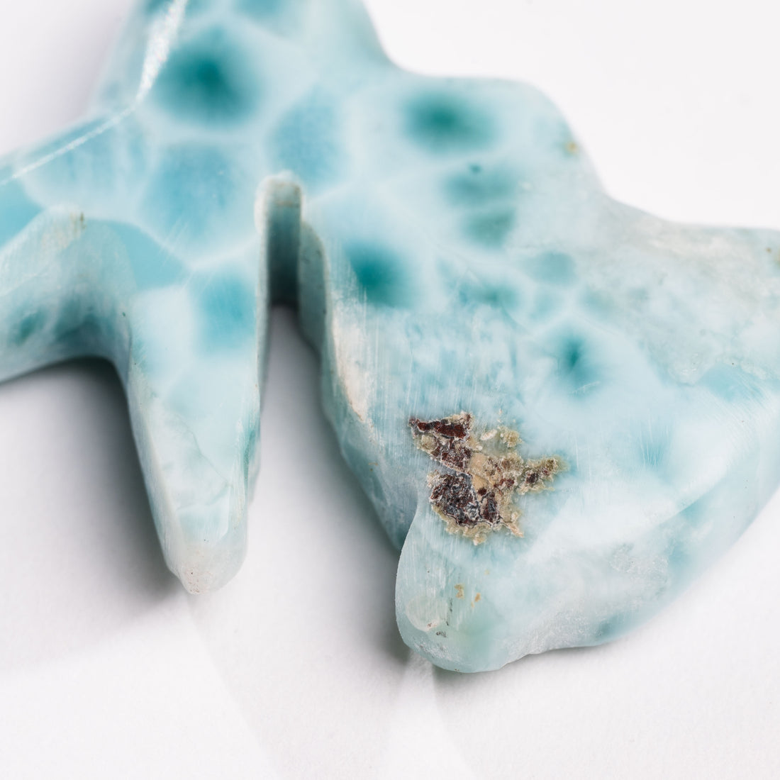 Larimar-Bunny Carving
