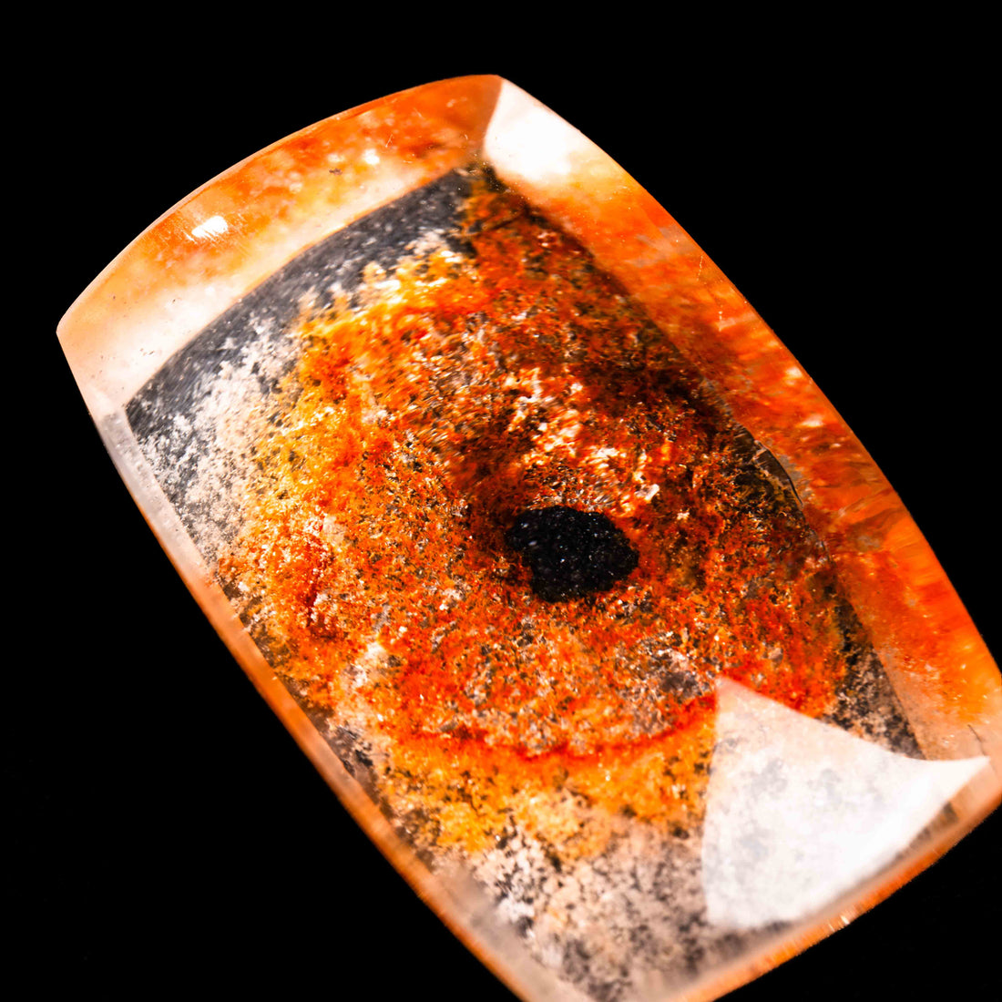 Quartz, Lodalite - Polished Cab