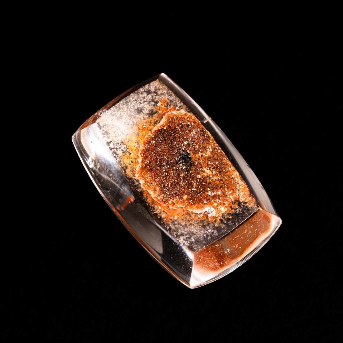 Quartz, Lodalite - Polished Cab