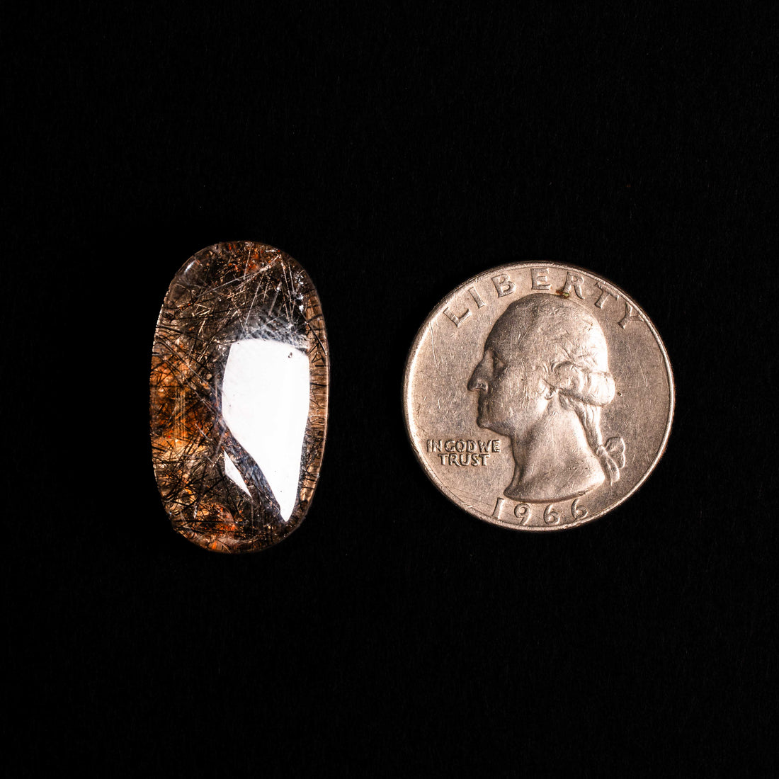 Quartz, Lodalite - Polished Cab