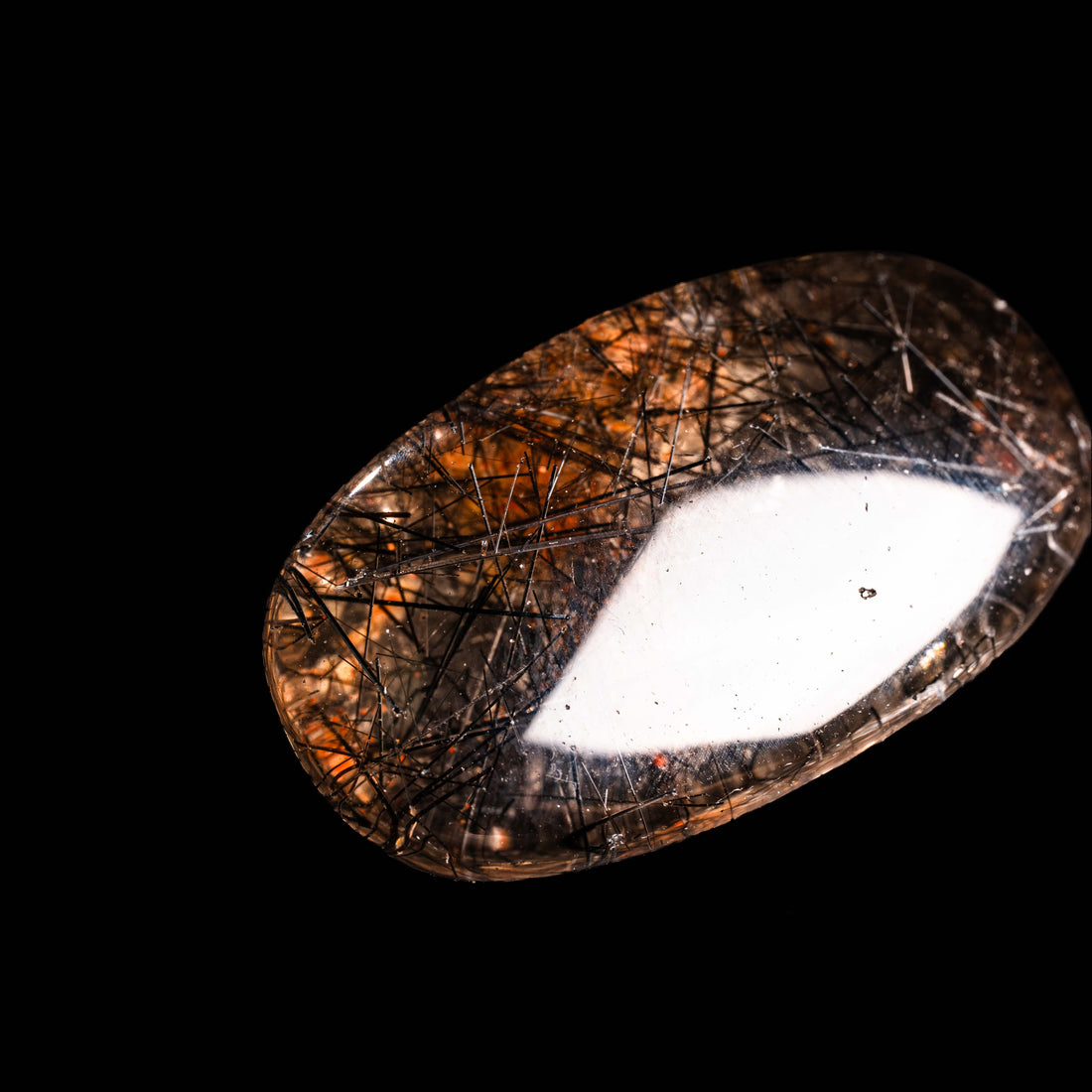 Quartz, Lodalite - Polished Cab
