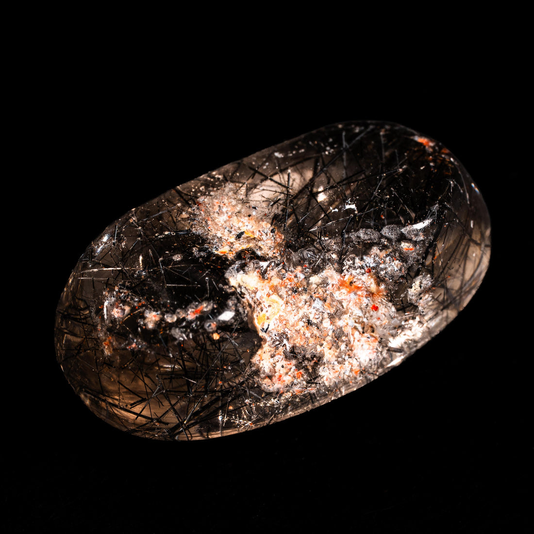 Quartz, Lodalite - Polished Cab