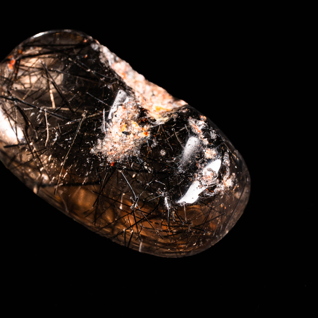 Quartz, Lodalite - Polished Cab