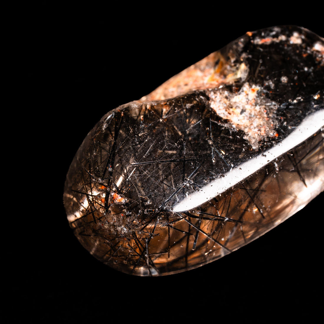 Quartz, Lodalite - Polished Cab