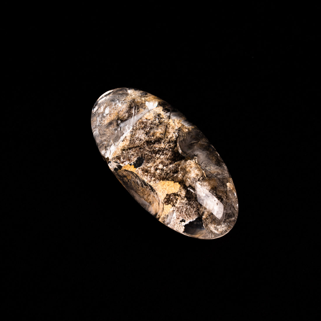 Quartz, Lodalite - Polished Cab