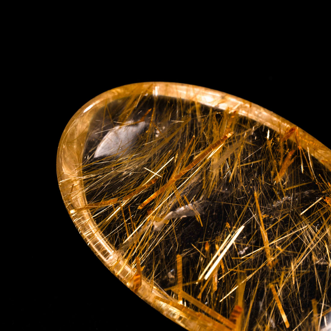 Quartz, Lodalite - Polished Cab