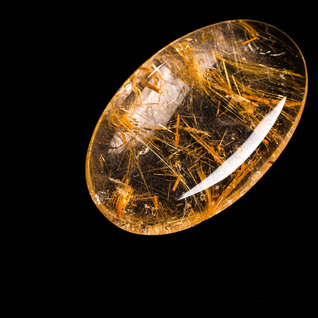 Quartz, Lodalite - Polished Cab