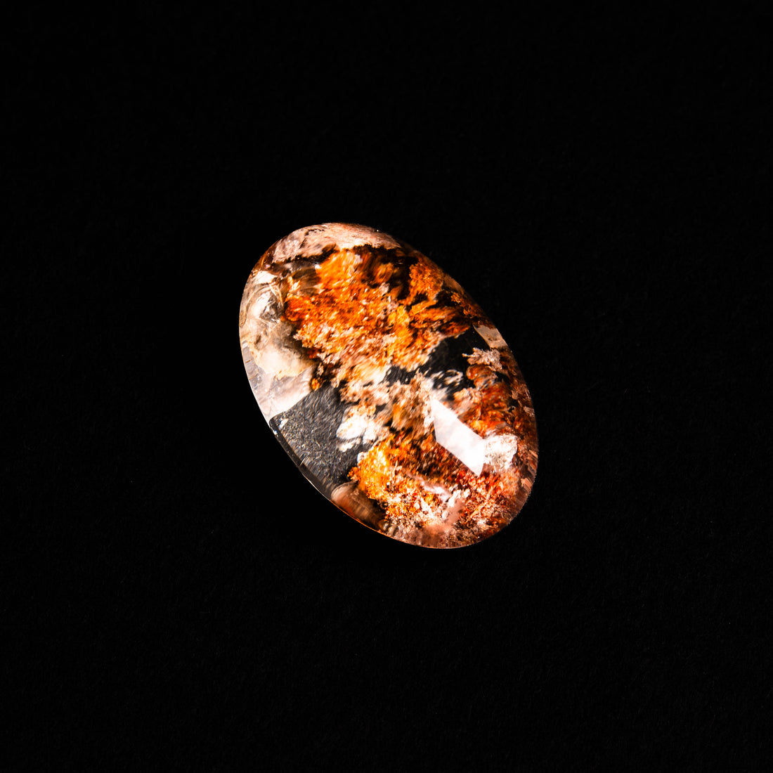 Quartz, Lodalite - Polished Cab