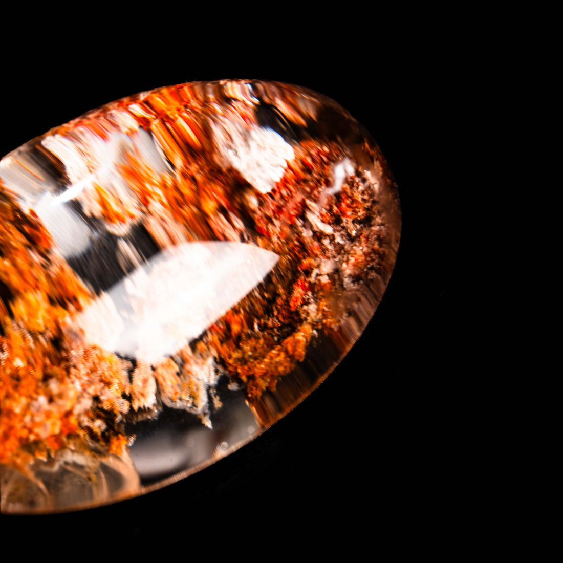 Quartz, Lodalite - Polished Cab