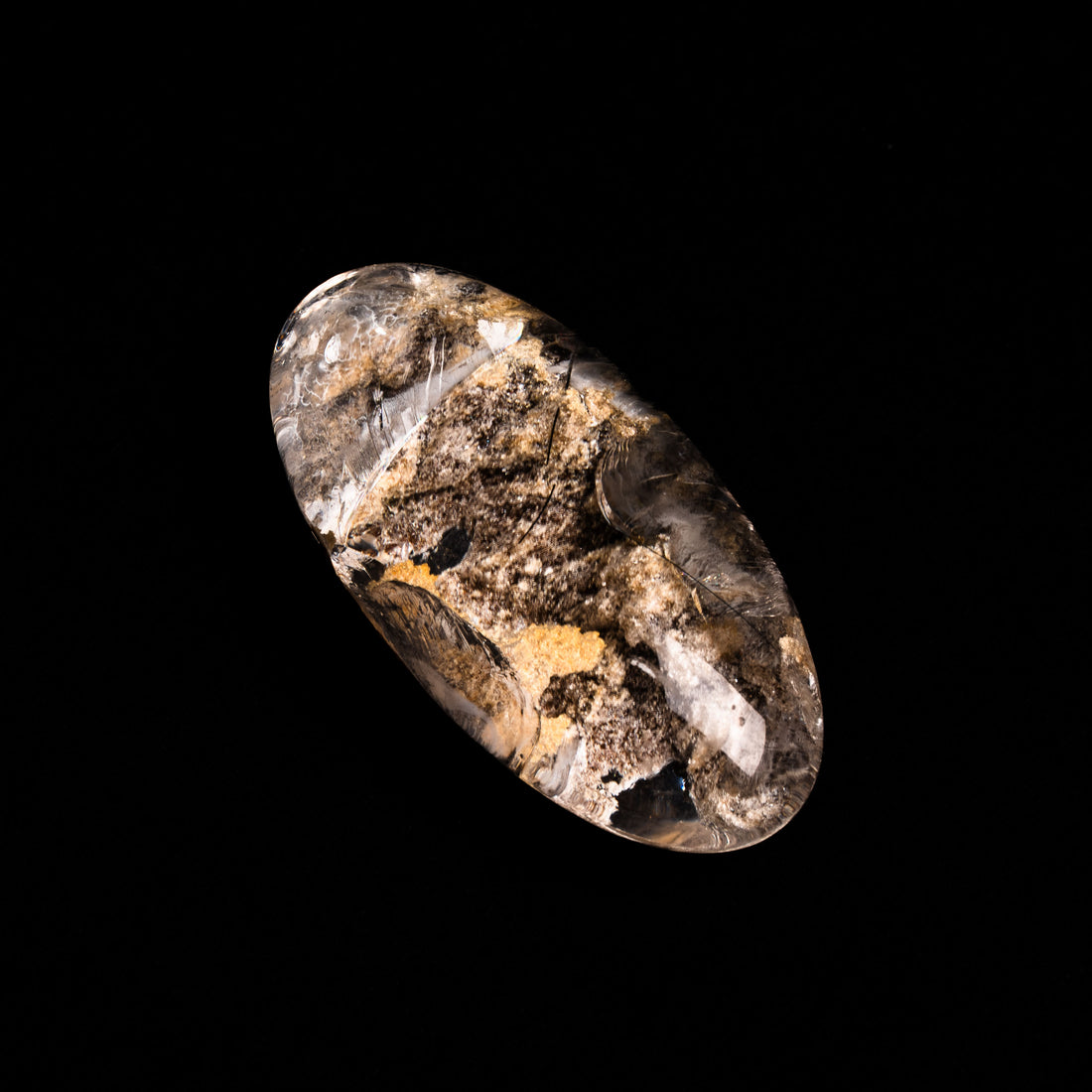 Quartz, Lodalite - Polished Cab