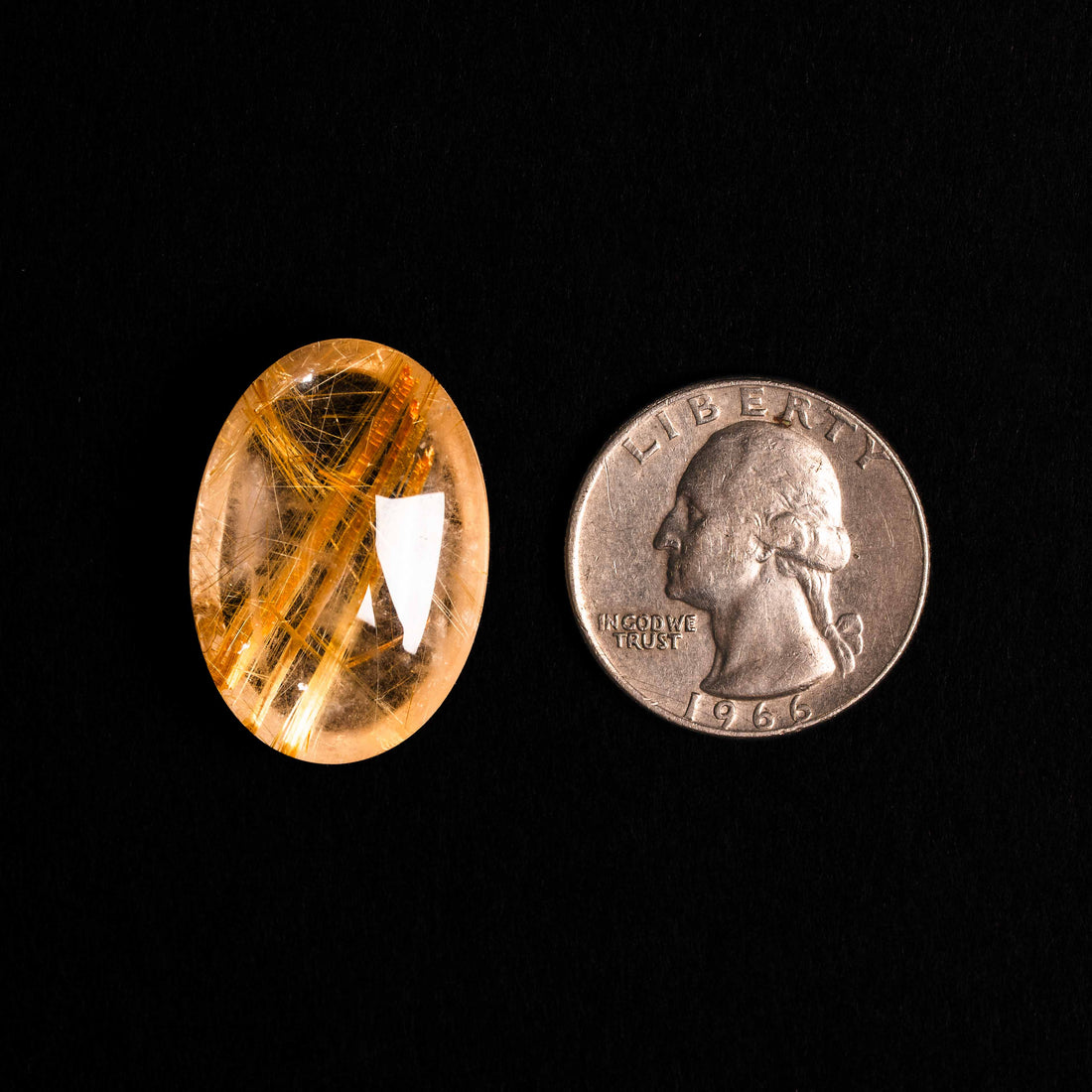 Quartz, Lodalite - Polished Cab
