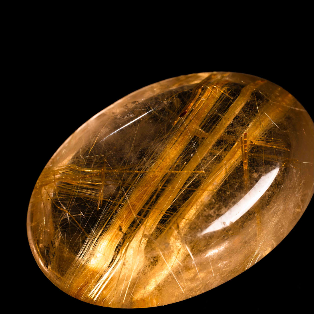 Quartz, Lodalite - Polished Cab