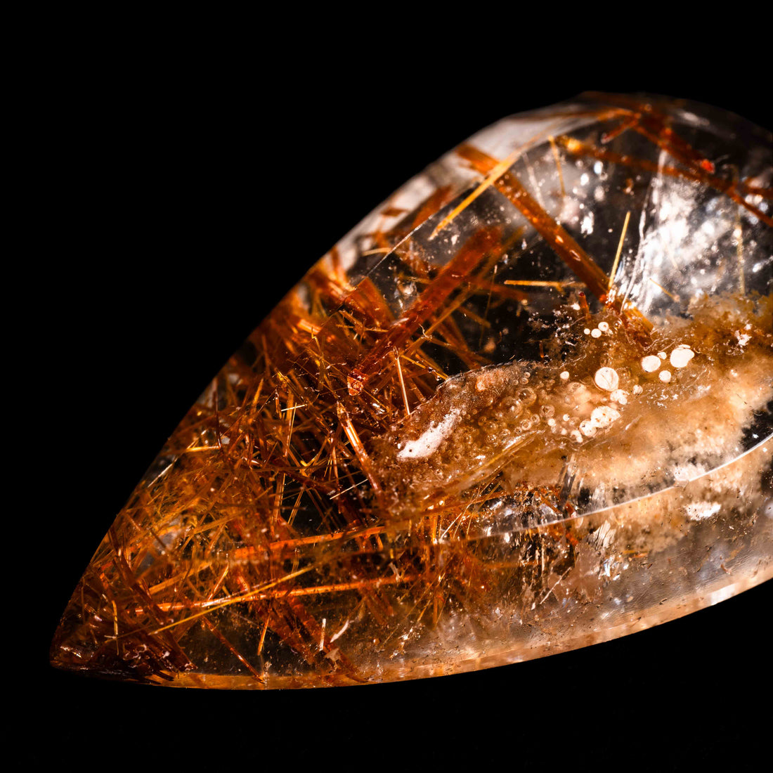 Quartz, Lodalite - Polished Cab