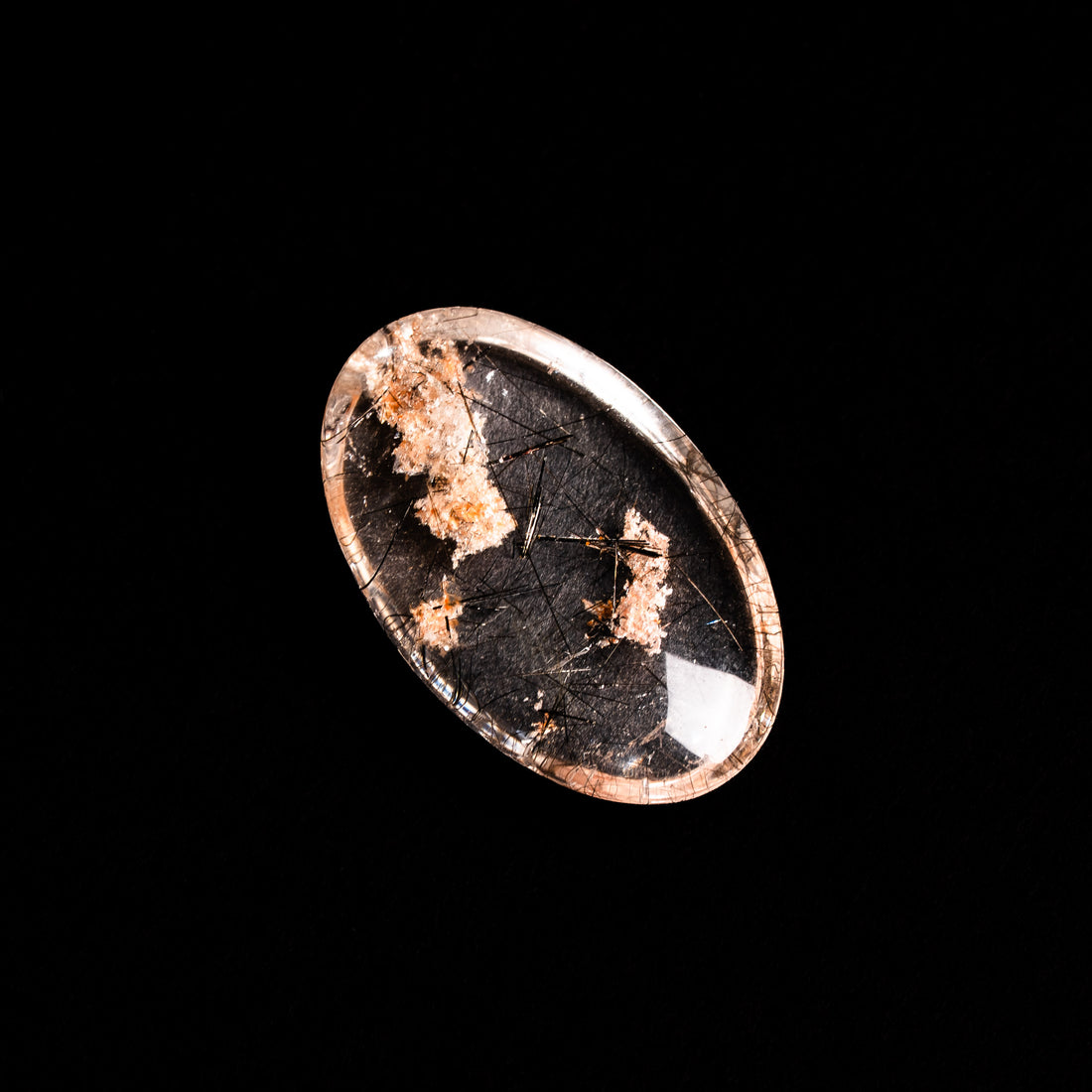 Quartz, Lodalite - Polished Cab
