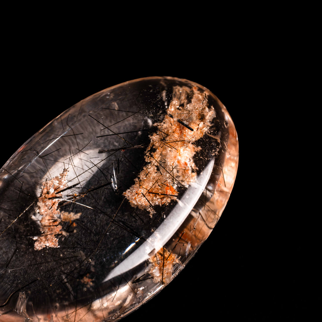Quartz, Lodalite - Polished Cab