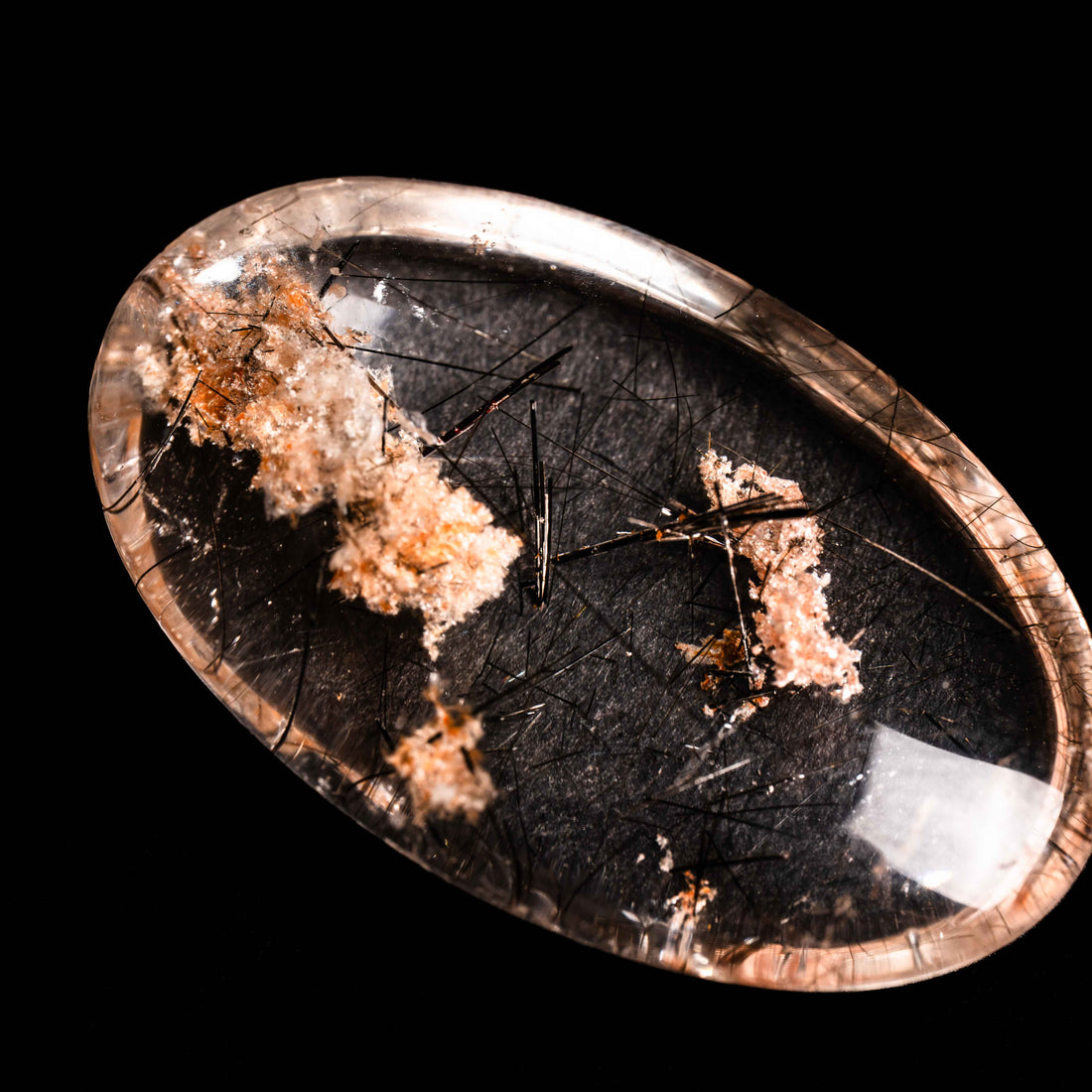 Quartz, Lodalite - Polished Cab