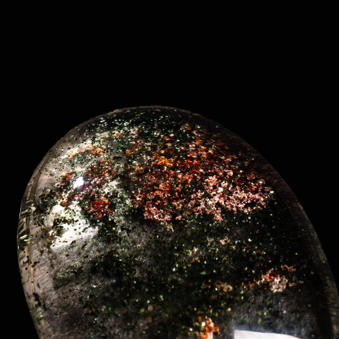 Quartz, Lodalite - Polished Cab