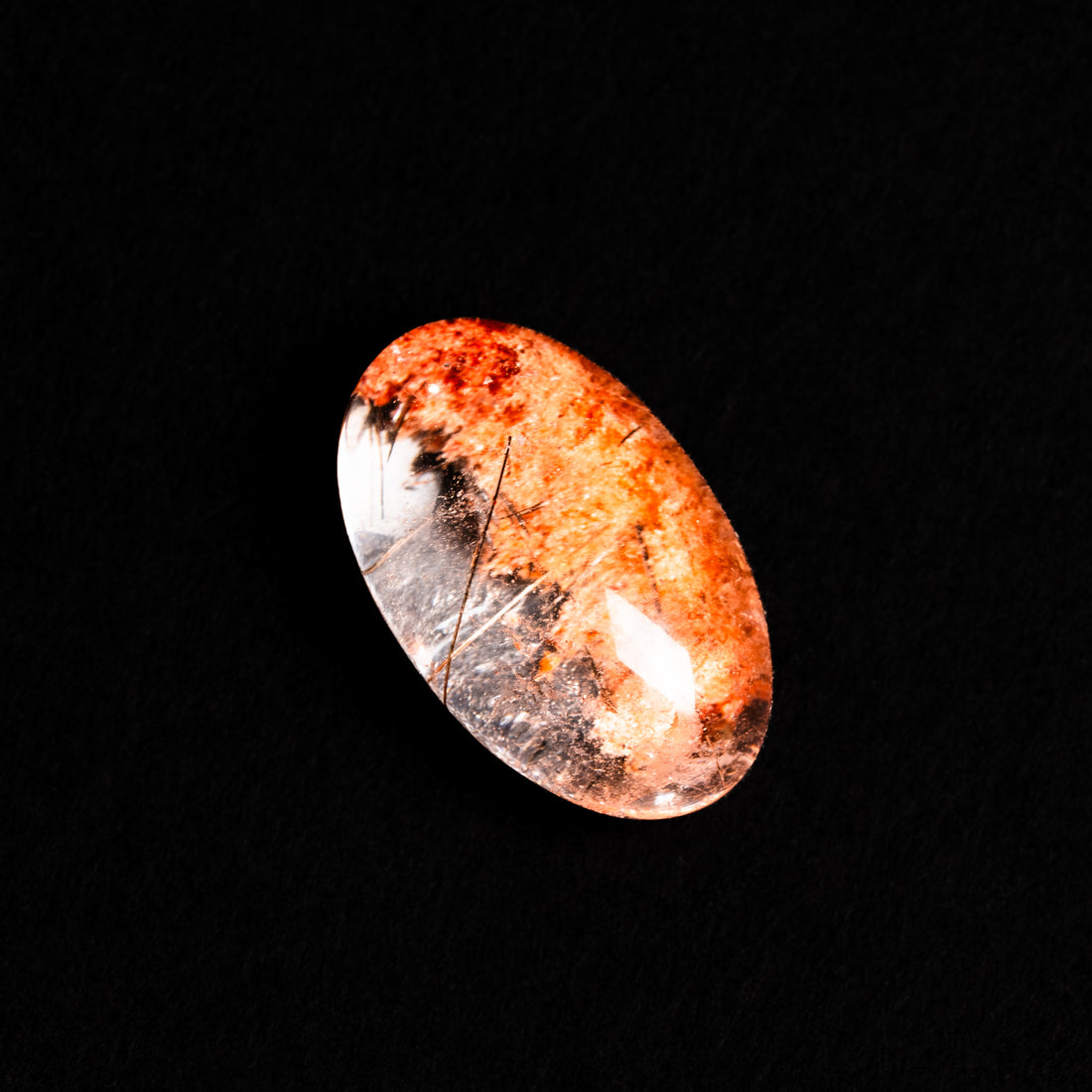 Quartz, Lodalite - Polished Cab