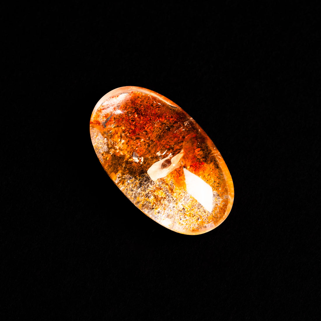Quartz, Lodalite - Polished Cab