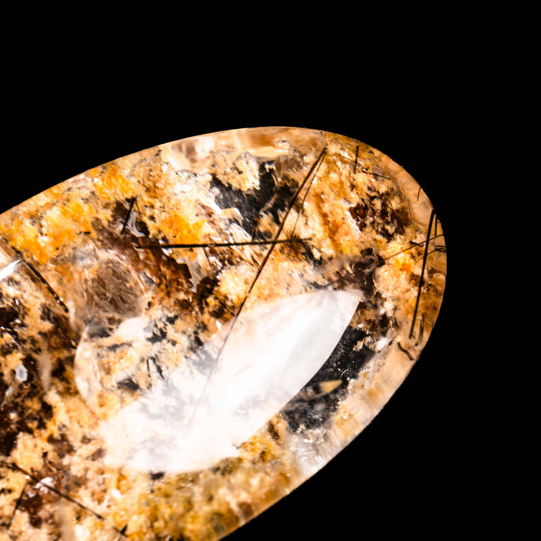 Quartz, Lodalite - Polished Cab