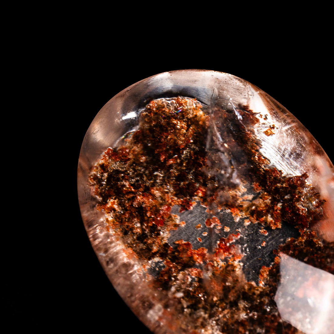 Quartz, Lodalite - Polished Cab