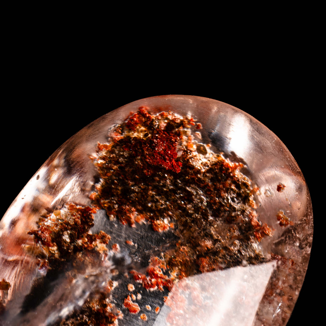 Quartz, Lodalite - Polished Cab