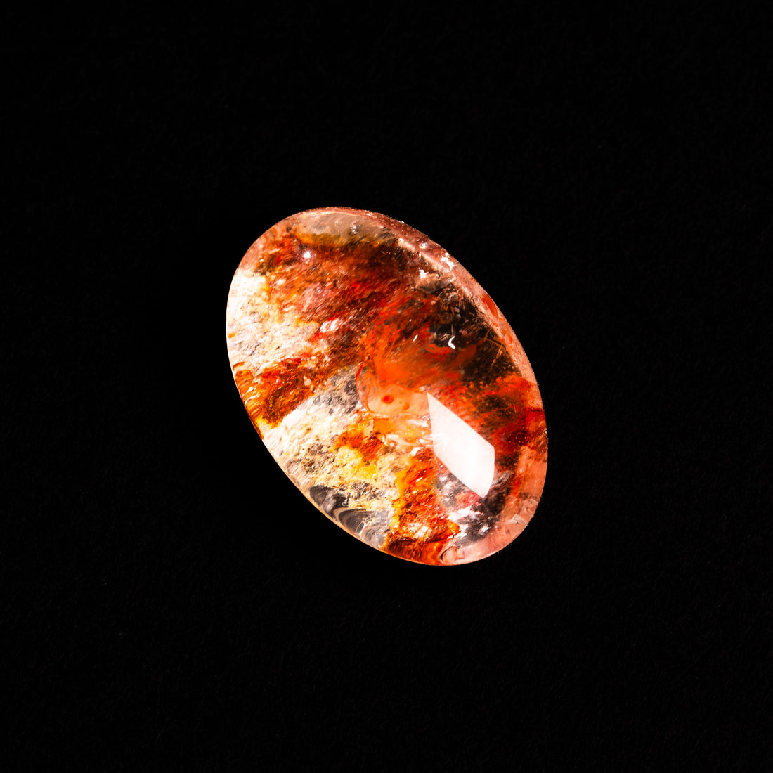 Quartz, Lodalite - Polished Cab