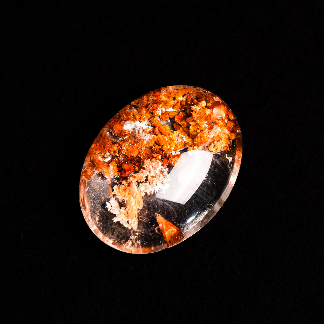 Quartz, Lodalite - Polished Cab
