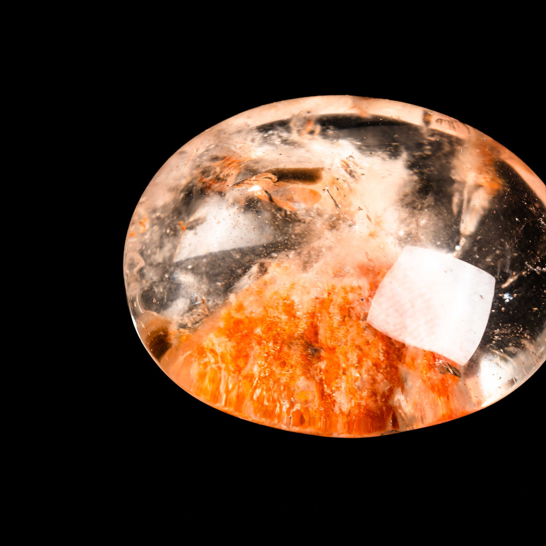 Quartz, Lodalite - Polished Cab