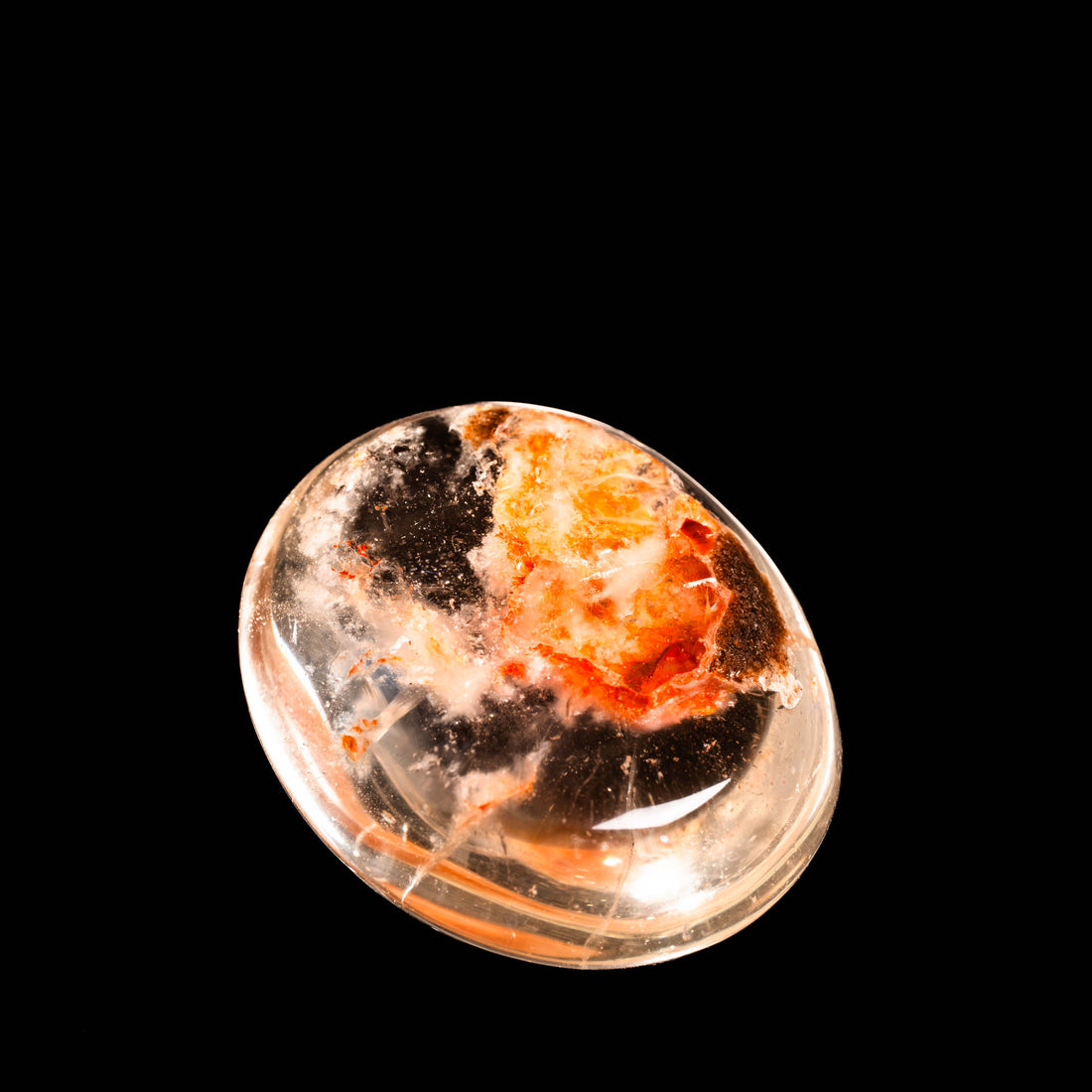 Quartz, Lodalite - Polished Cab