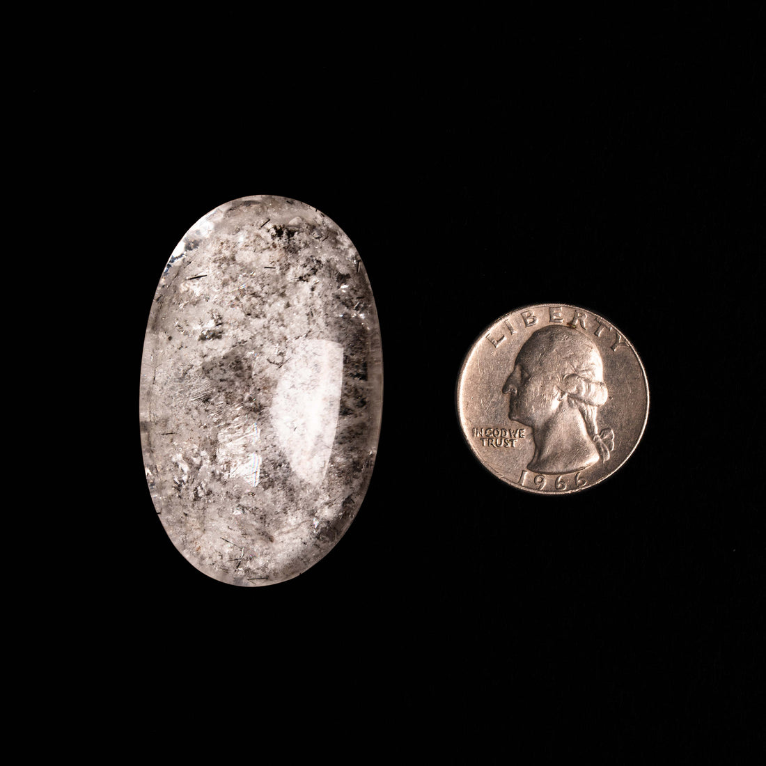 Quartz, Lodalite - Polished Cab